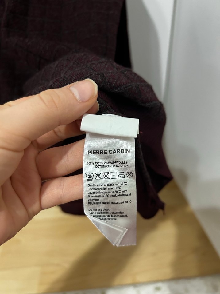 Bordo Erkek Boğazlı Örgü Yün Kazak - Görsel 2