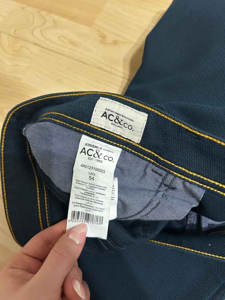 Erkek Lacivert  Pantolon - Görsel 3