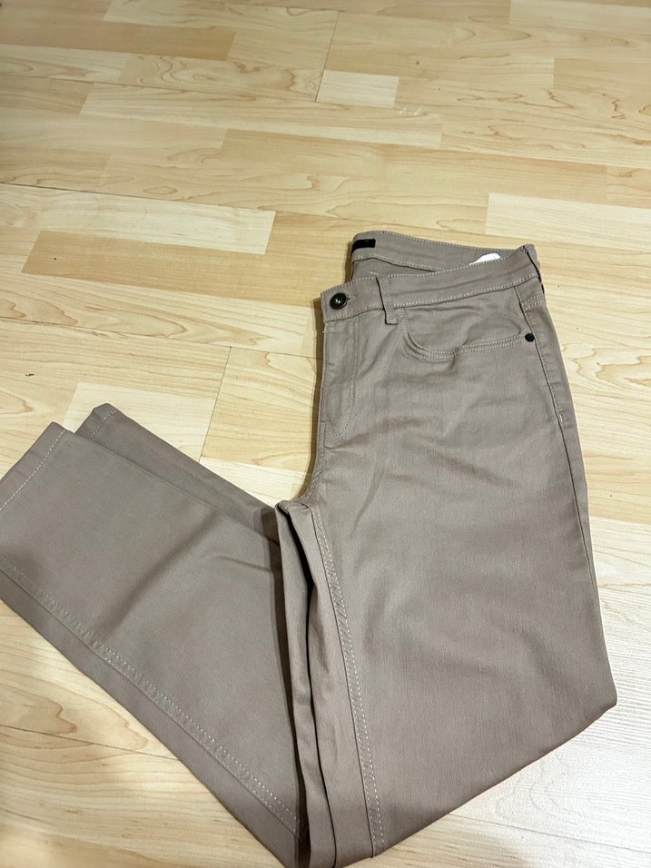 Bej  Pamuklu erkek Pantolon - Görsel 2