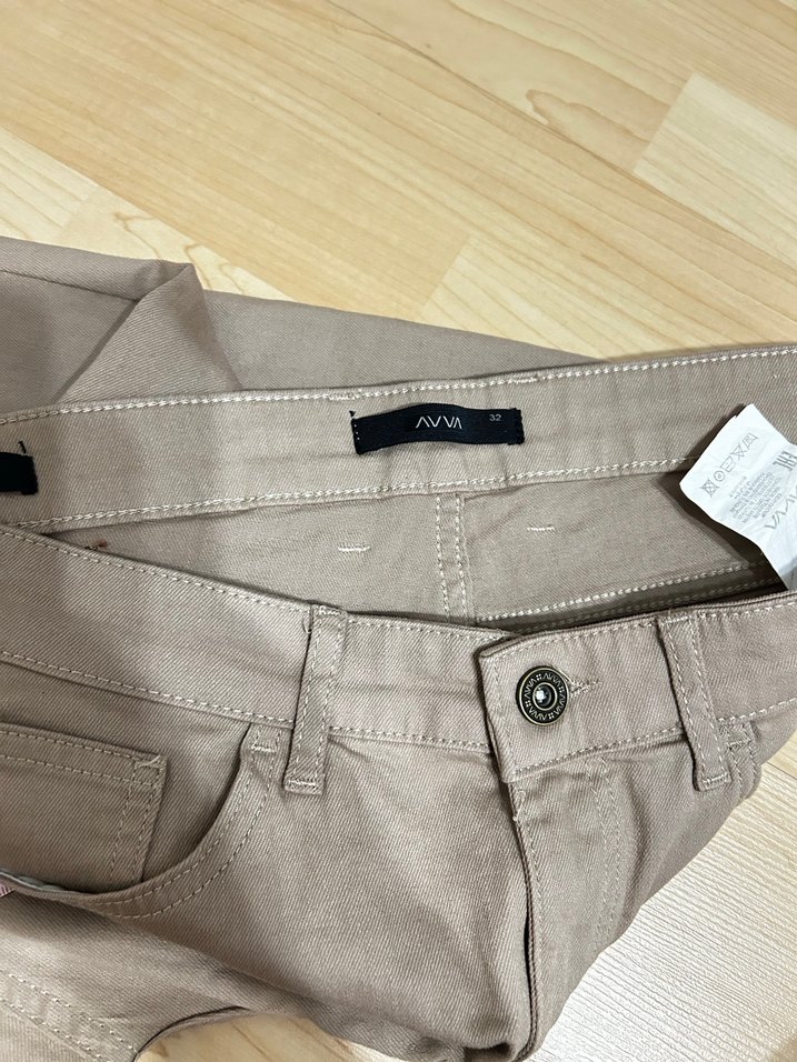 Bej  Pamuklu erkek Pantolon - Görsel 3