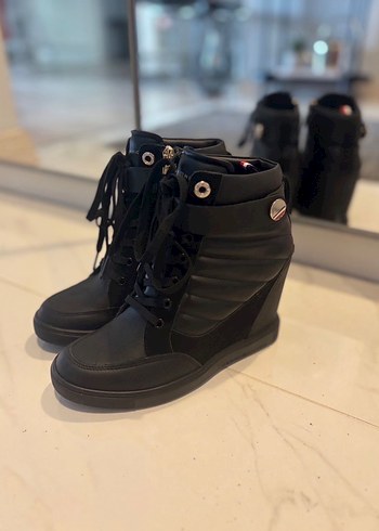 Tommy Dolgu Topuklu Kadın Spor bot - Görsel 3