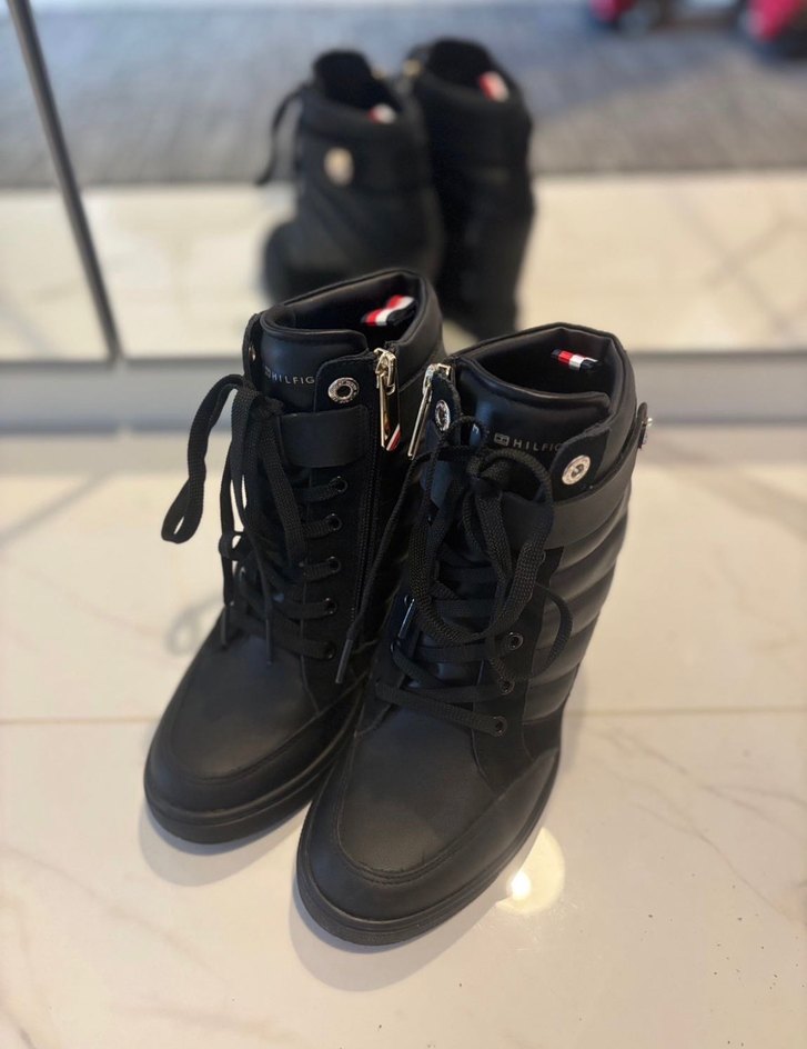 Tommy  Dolgu Topuklu Kadın Spor bot - Görsel 4