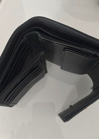 GUESS Siyah Deri Kadın Cüzdan - Görsel 5