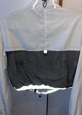 Düğmeli Beyaz Mini Streetwear Kadın Ceket - Görsel 7