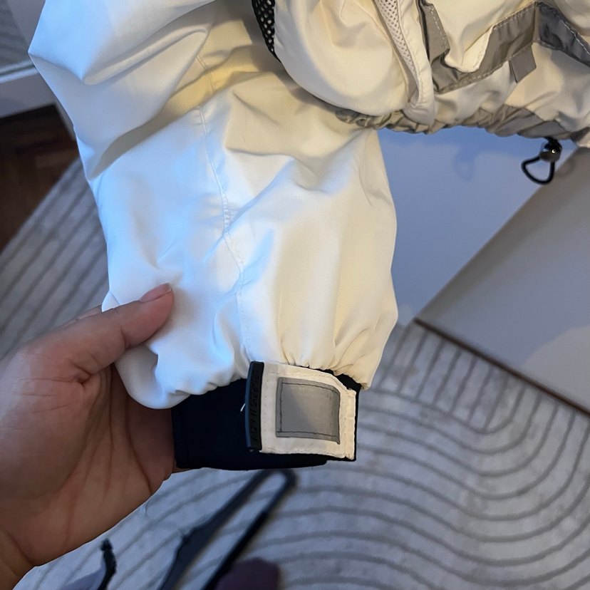 Düğmeli Beyaz Mini Streetwear Kadın Ceket - Görsel 4