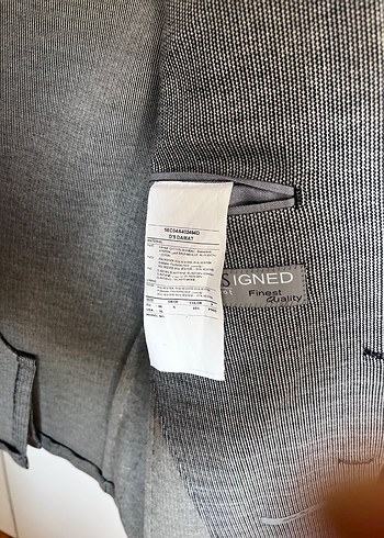 Damat Gri Klasik Kesim Keten Ceket - Görsel 5