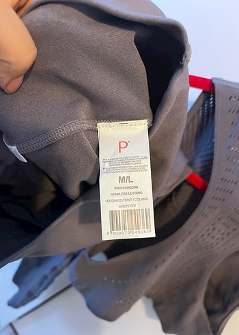 Gri Spor Tayt ve Crop Top Takım - Görsel 4