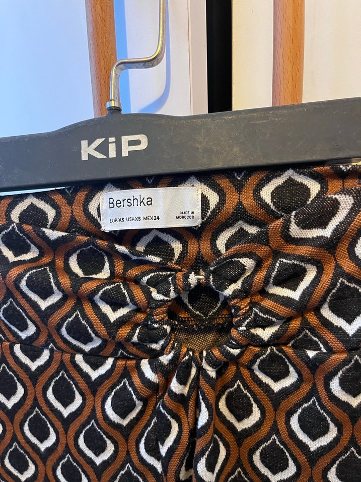 Zincir Detaylı Kahverengi Yılan Desenli İspanyol Paça - Görsel 2