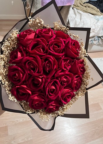 Bordo Gül Buketi - Görsel 4