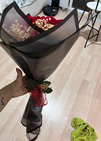 Bordo Gül Buketi - Görsel 2