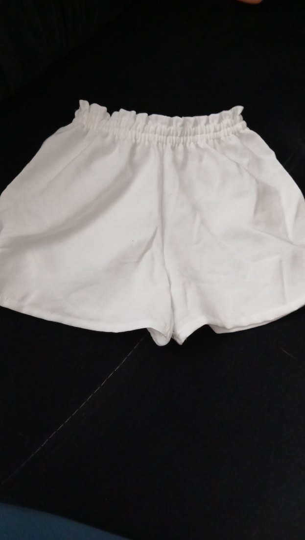 Beyaz çocuk Mini Şort Rahat Kesim - Görsel 5