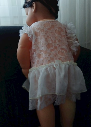 Beyaz Dantel Detaylı Bebek Kız bluz - Görsel 4