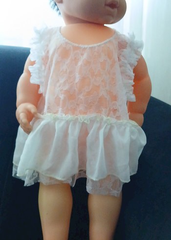 Beyaz Dantel Detaylı Bebek Kız bluz - Görsel 3