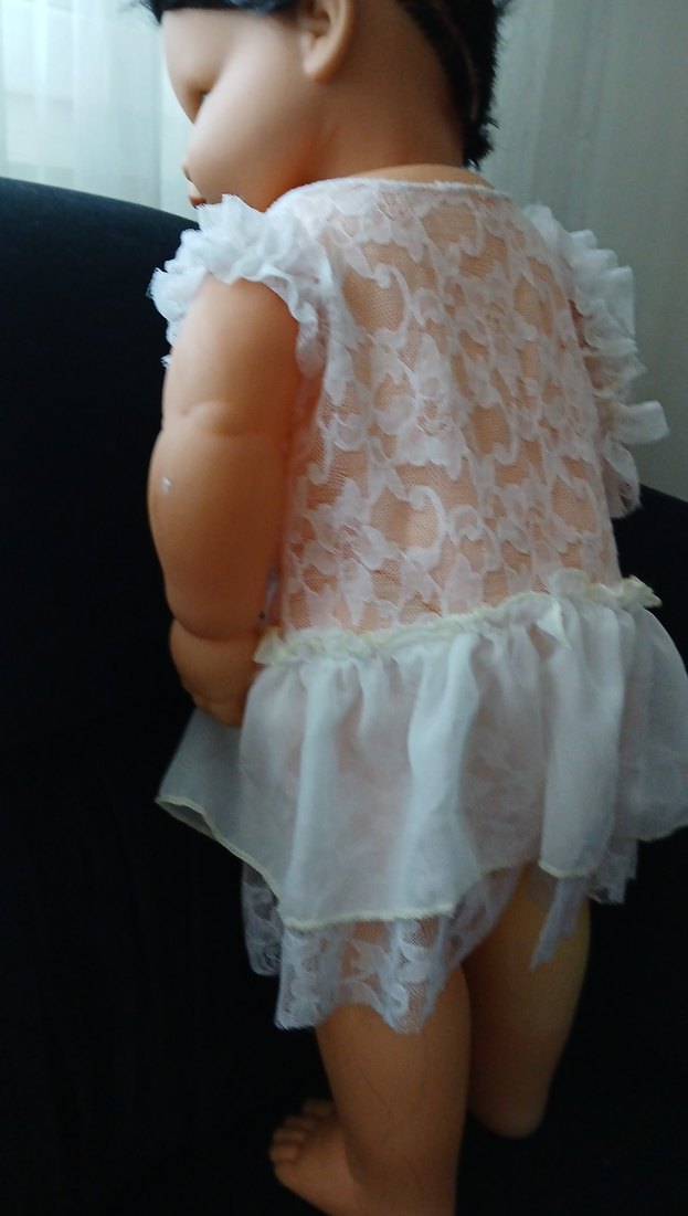 Beyaz Dantel Detaylı Bebek Kız bluz - Görsel 5