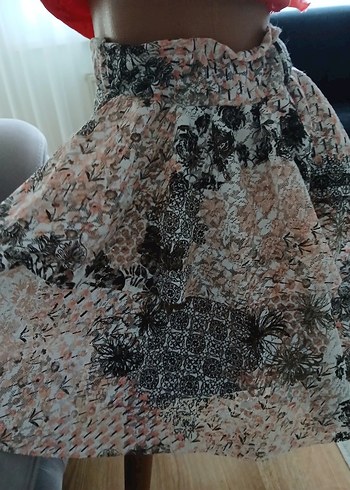 Bohem Tarzı Volanlı Mini etek - Görsel 3