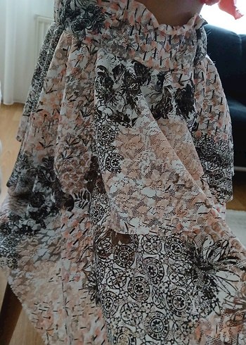 Bohem Tarzı Volanlı Mini etek - Görsel 4