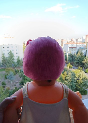 Diğer Pembe Fiyonk Detaylı Benek Bonesi
