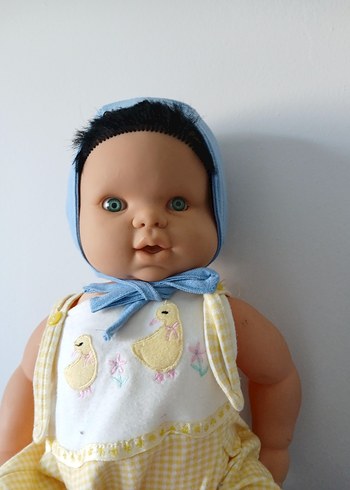 Pastel Mavi Bebek Şapkası - Görsel 6