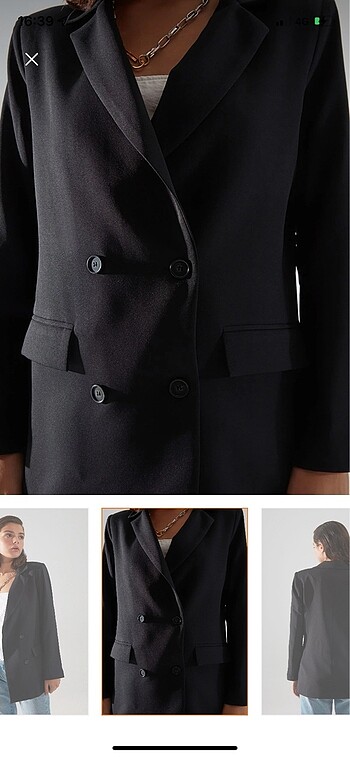 Siyah blazer ceket