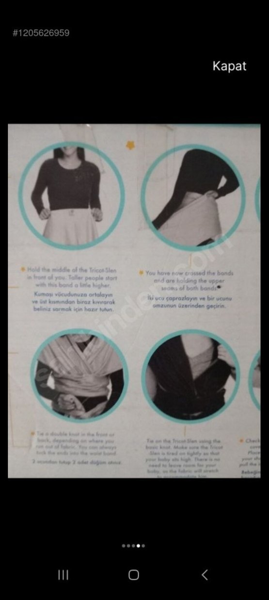 Bebek Kanguru Sling - Görsel 5