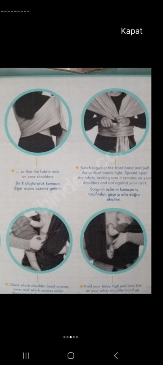 Bebek Kanguru Sling - Görsel 4