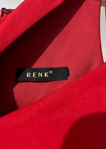 Kırmızı Kadın Abiye Elbise - Görsel 5