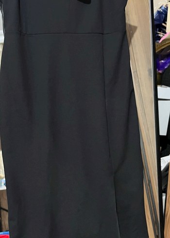 Siyah Uzun Kolsuz Elbise - Görsel 3