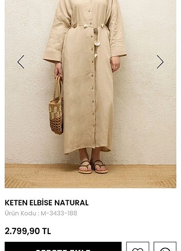 m Beden Manuka keten elbise 
