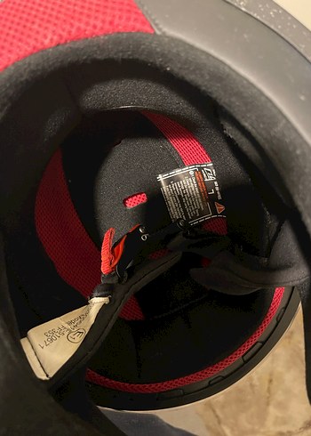 Kilitli Mavi Desenli Motosiklet Kaskı - Görsel 3