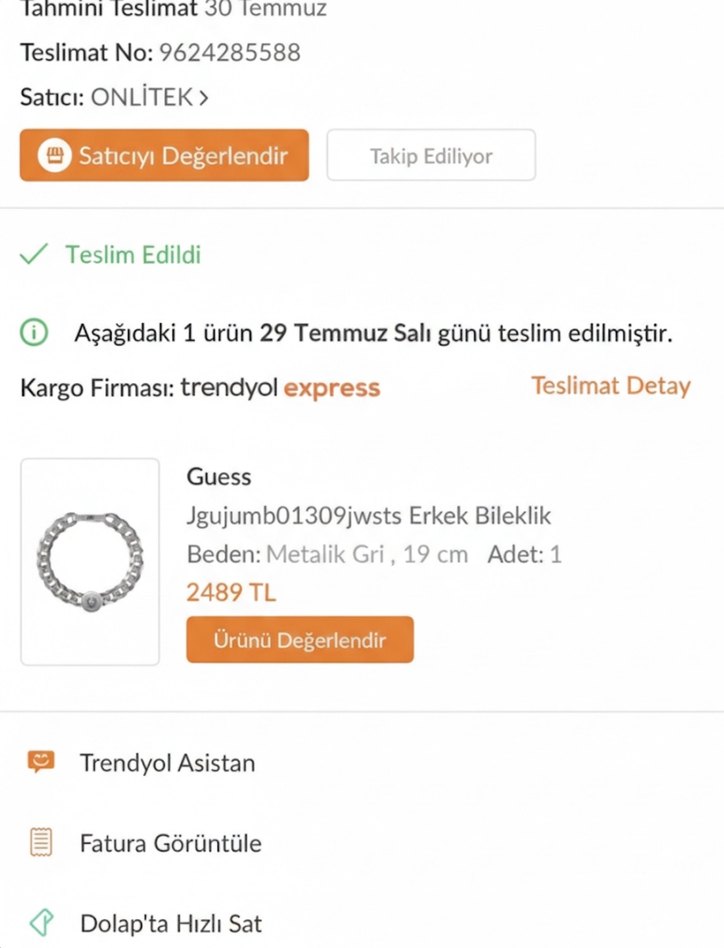 GUESS Aslan detaylı erkek Bileklik - Görsel 5