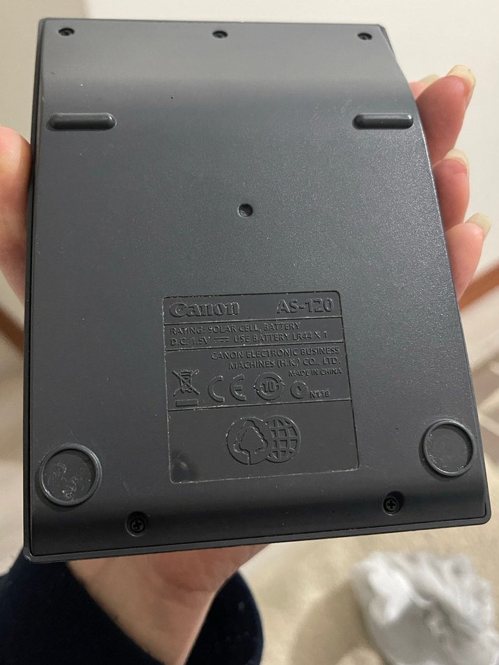 Canon AS-120 Hesap Makinesi Siyah - Görsel 2