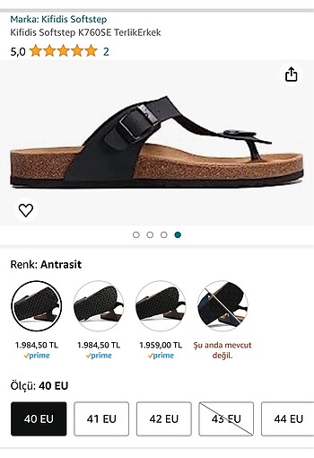 40 NUMARA KİFİDİS PARMAK ARASI TERLİK. SIFIR, ORJİNAL VE KENDİ K - Görsel 8