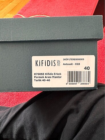 40 NUMARA KİFİDİS PARMAK ARASI TERLİK. SIFIR, ORJİNAL VE KENDİ K - Görsel 7