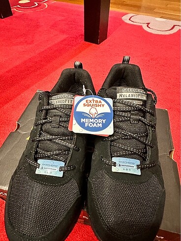 39,5 NO SKECHERS WATERPROOF AYAKKABI. SIFIR, ORJ VE KUTUSUYLA - Görsel 7