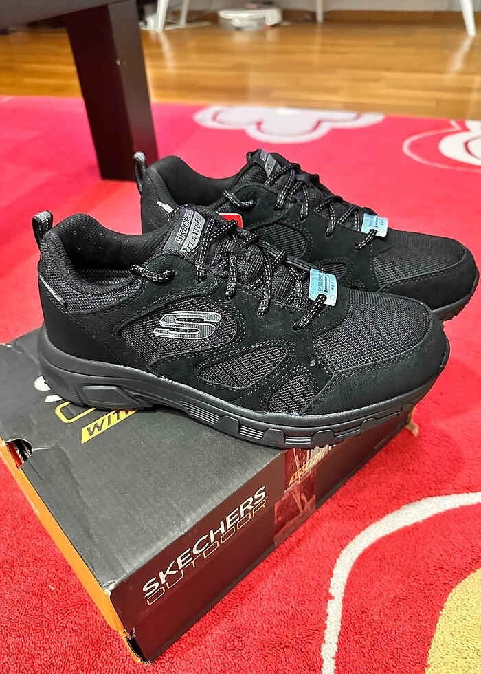 39,5 NO SKECHERS WATERPROOF AYAKKABI. SIFIR, ORJ VE KUTUSUYLA - Görsel 5