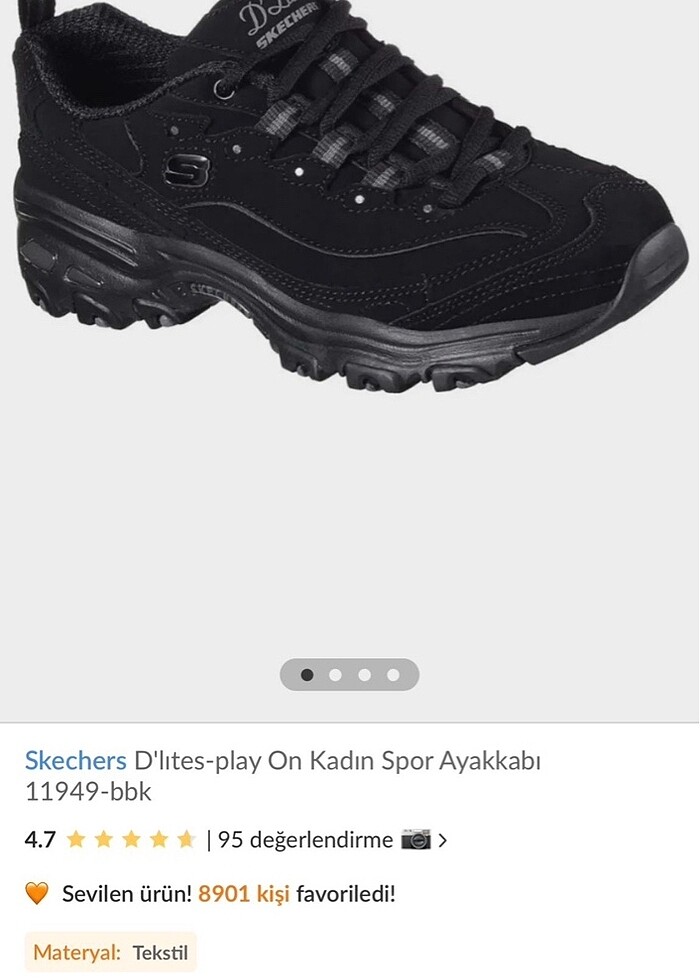 39 NUMARA SKECHERS DLITES AYAKKABI. SIFIR, ORJ VE KUTUSUYLA - Görsel 3