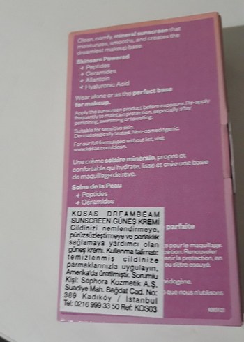 Kosas DreamBeam SPF 30 Pembe BB Krem - Görsel 3