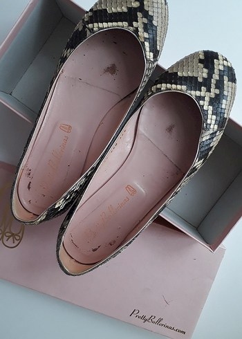 Pretty Ballerinas Yılan Desenli Kadın Babet