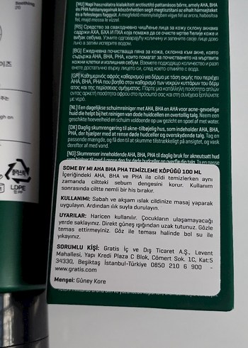 Beden Somebymi AHA BHA PHA 30 Gün Akne Temizleyici Köpük