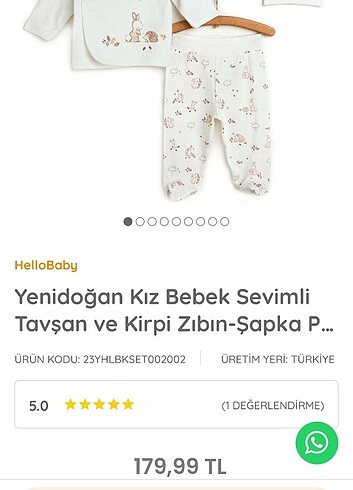 Hello Baby hastane çıkış seti 