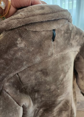 Süet Kürklü Kadın DKNY Ceket - Görsel 4