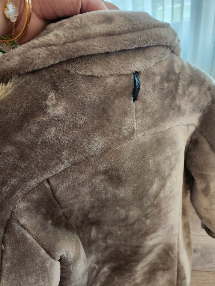 Süet Kürklü Kadın DKNY Ceket - Görsel 4