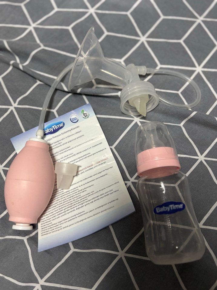 BabyTime Pratik Göğüs Pompası 150ml Beyaz - Görsel 2