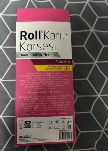 Roll'Karin Ayarlanabilir Abdominal Korsesi - Görsel 2