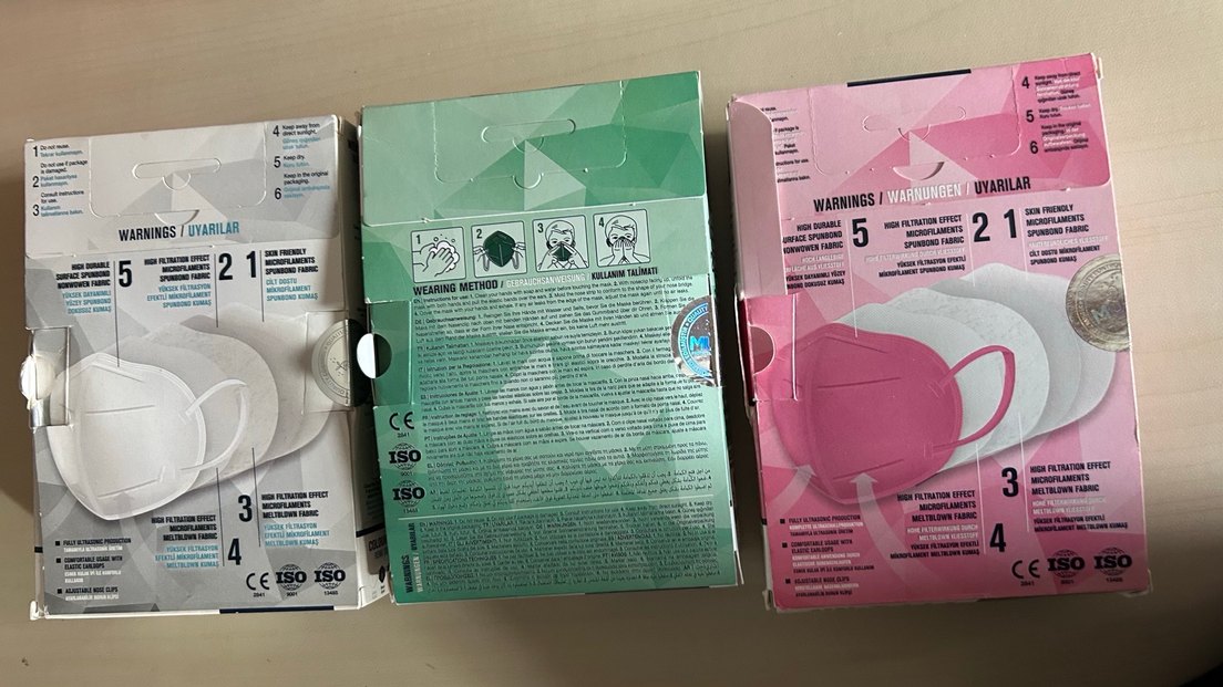 Pembe Meltblown Koruyucu Maske - Musk - Görsel 4