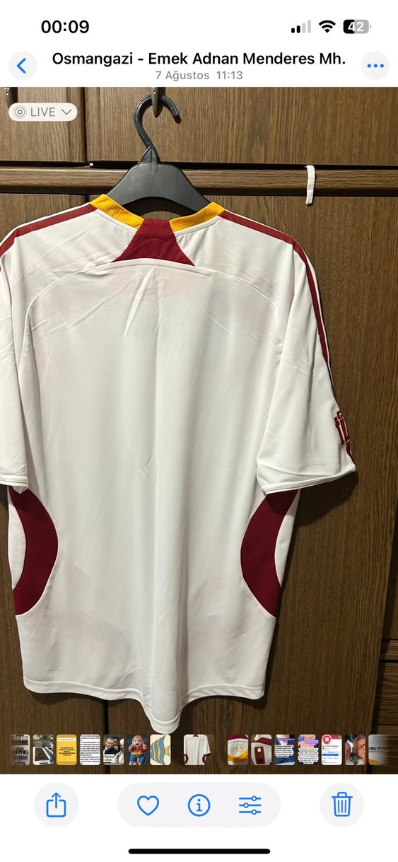 Adidas Galatasaray Beyaz Kısa Kollu Forma - Görsel 2