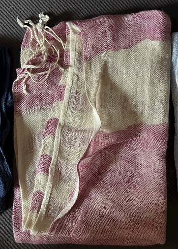 Çok Renkli Keten Bohem Kadın Şal - Görsel 3