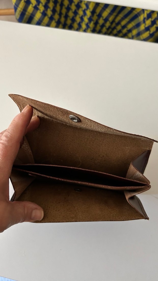 Kahverengi Deri Kadın  Cüzdan - Görsel 4