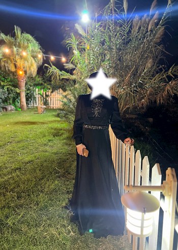 Diğer Uzun Siyah Gotik Drapeli Abiye Elbise