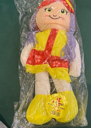 Renkli Sarı Bez Bebek 40 cm